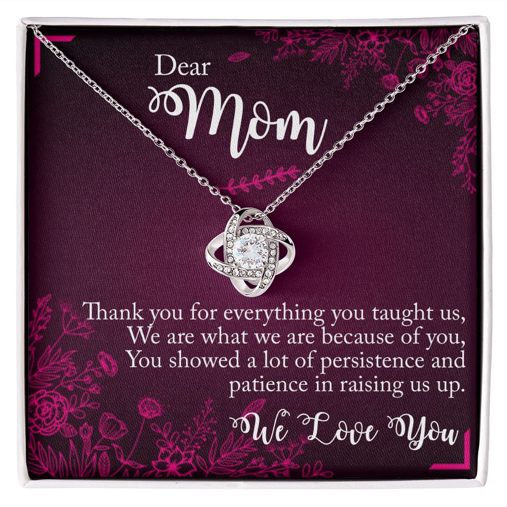 We Love You Mom - Love Knot Necklace