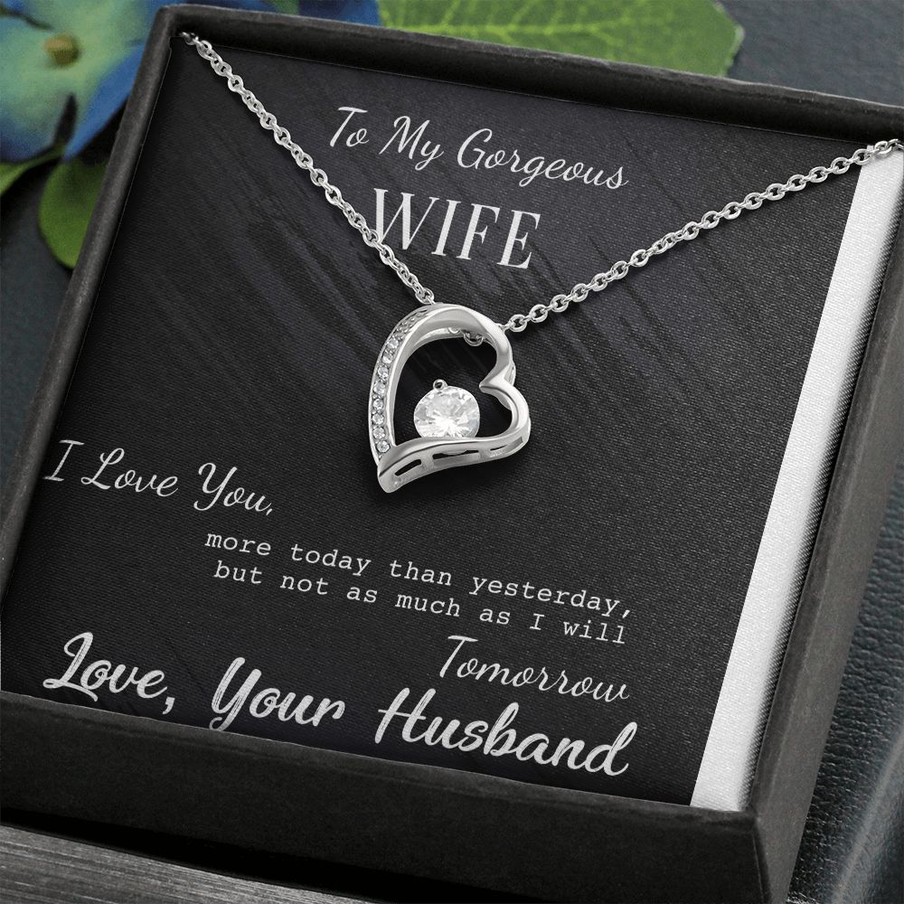 To My Gorgeous Wife - Forever Love Necklace